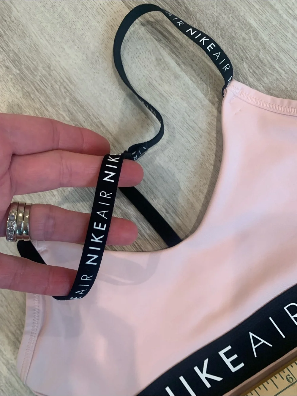 Nike Air Indy Dri-FIT Light Support Sports Bra Pink Black